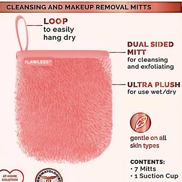 Finishing Touch Pure Clean Cleansing & Makeup Removal Mitts - Picture 5 of 7